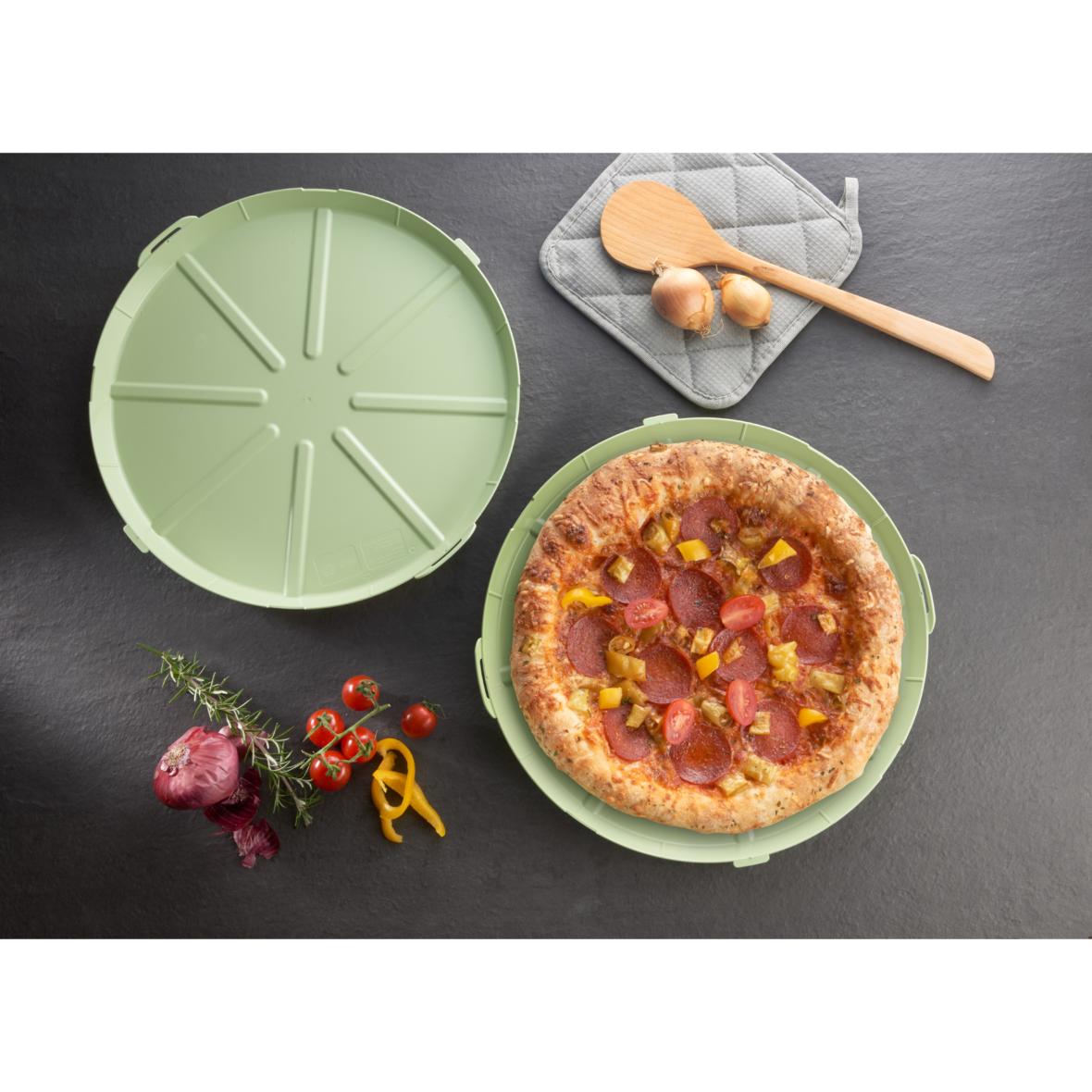 elastoREuse Pizzabox to go 34 cm contenitore con coperchio rotondo